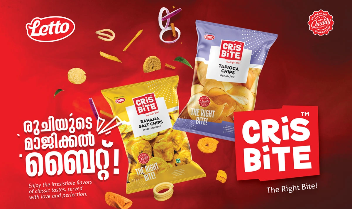 crisbite tapioca chips package design