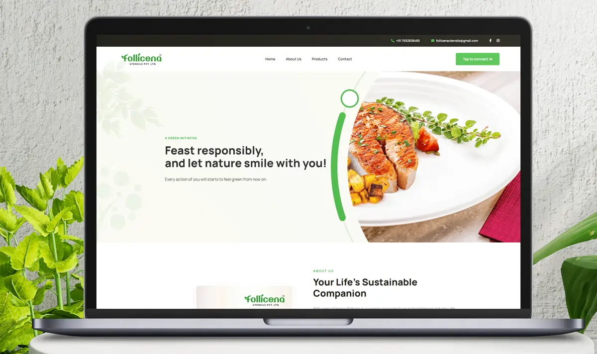 follicena website design