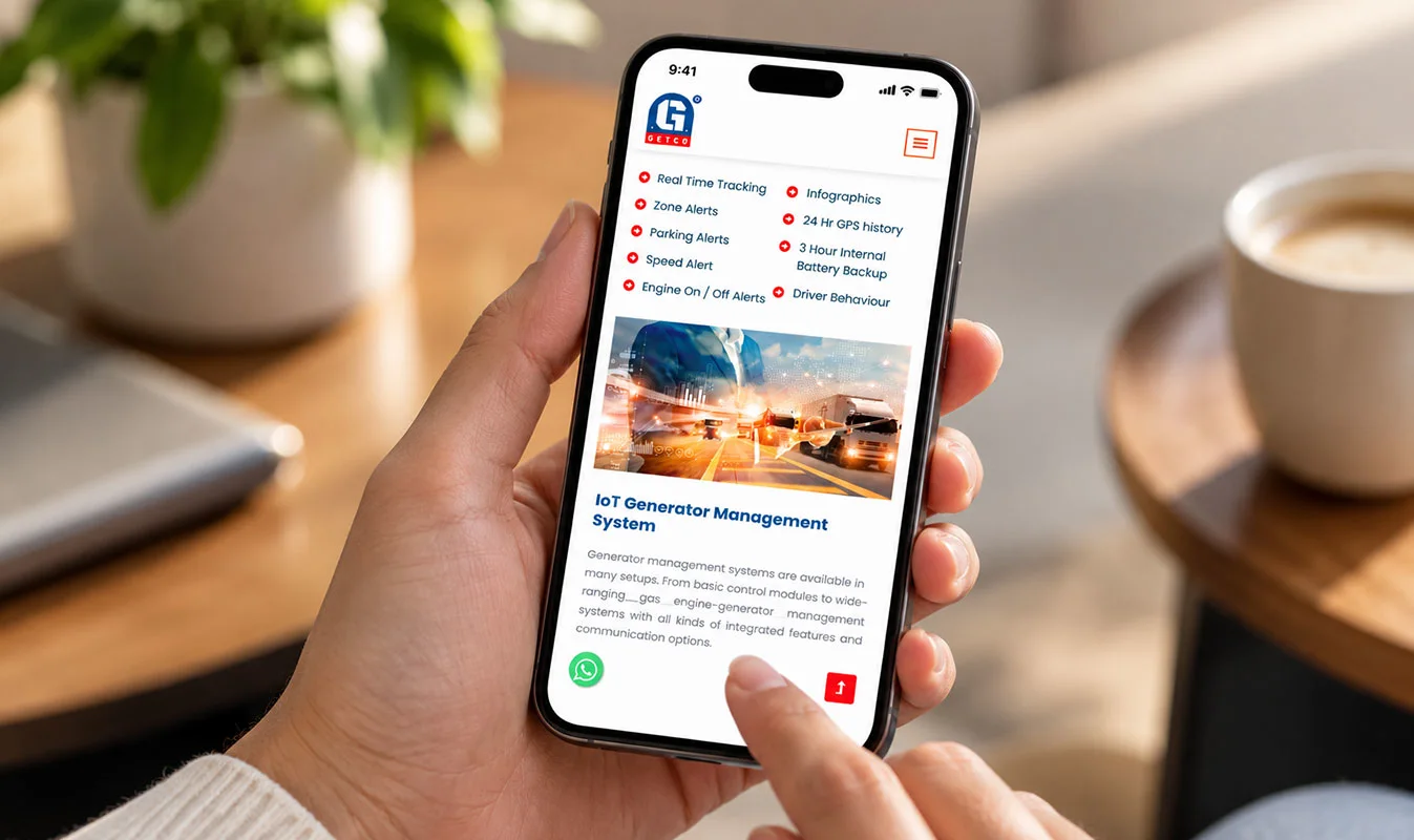 getcotech website mobile view
