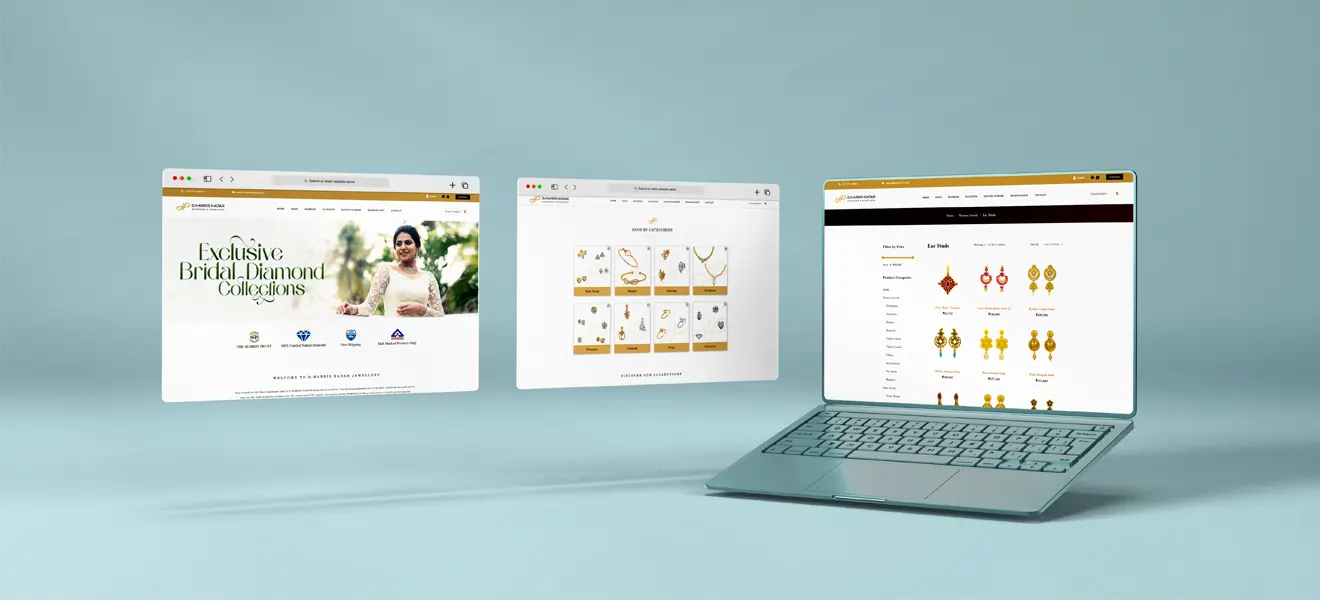 Harris Nadar Jewellery website