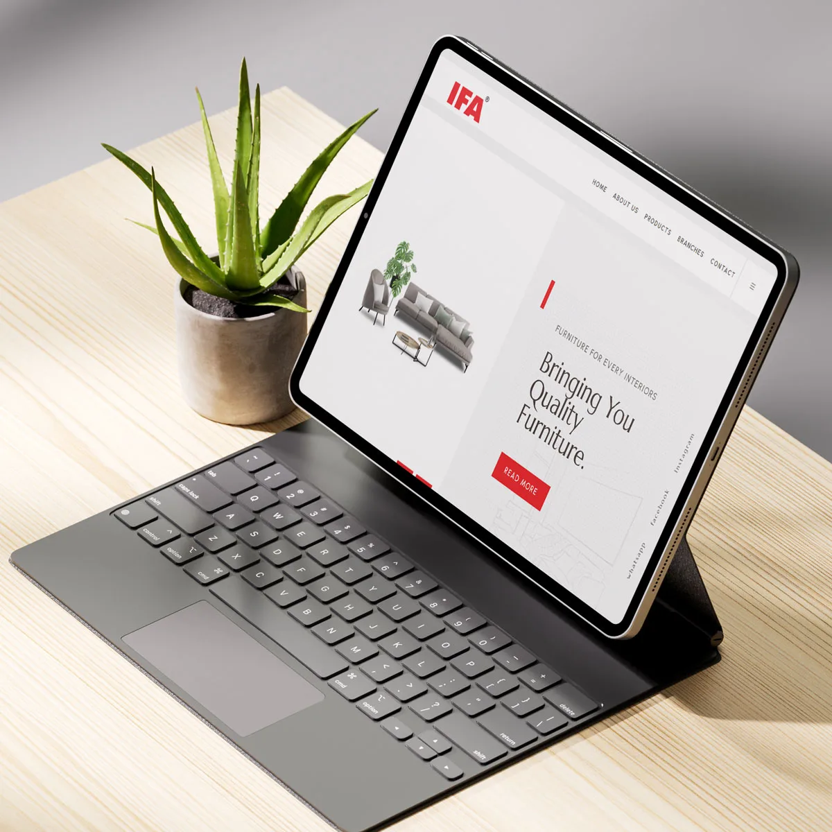 IFA Home websites tab view