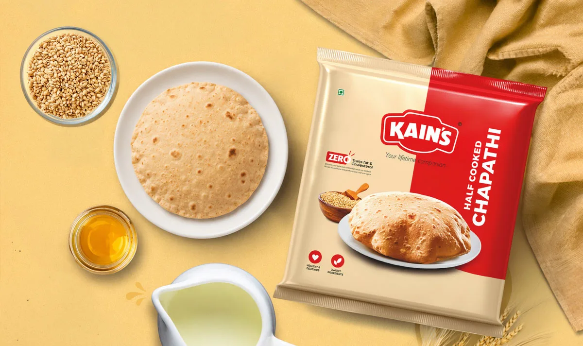 Kains chapathi package design