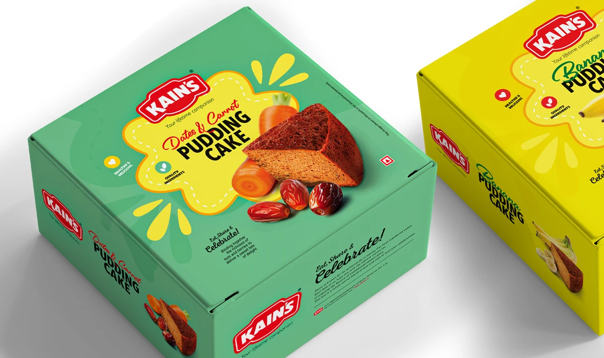 Kains cake package design