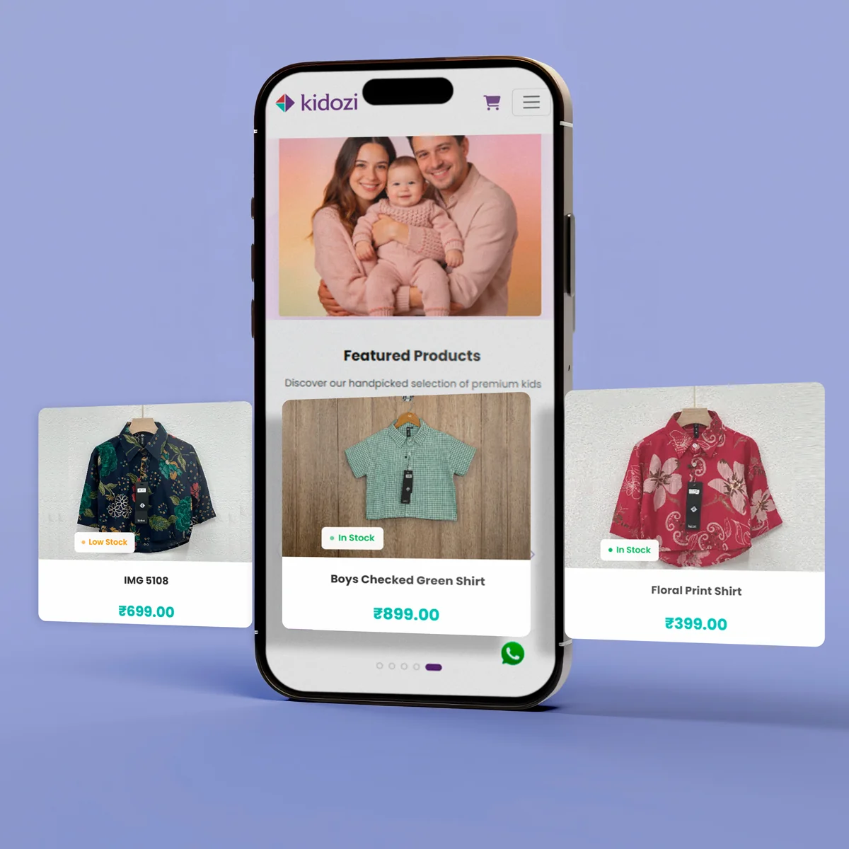 kidozi websites tab view