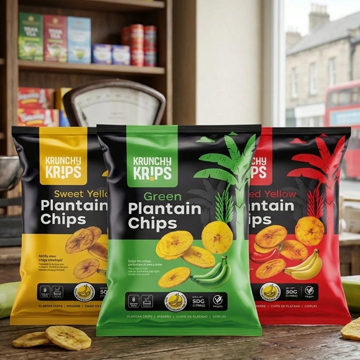 krunchy krips package design