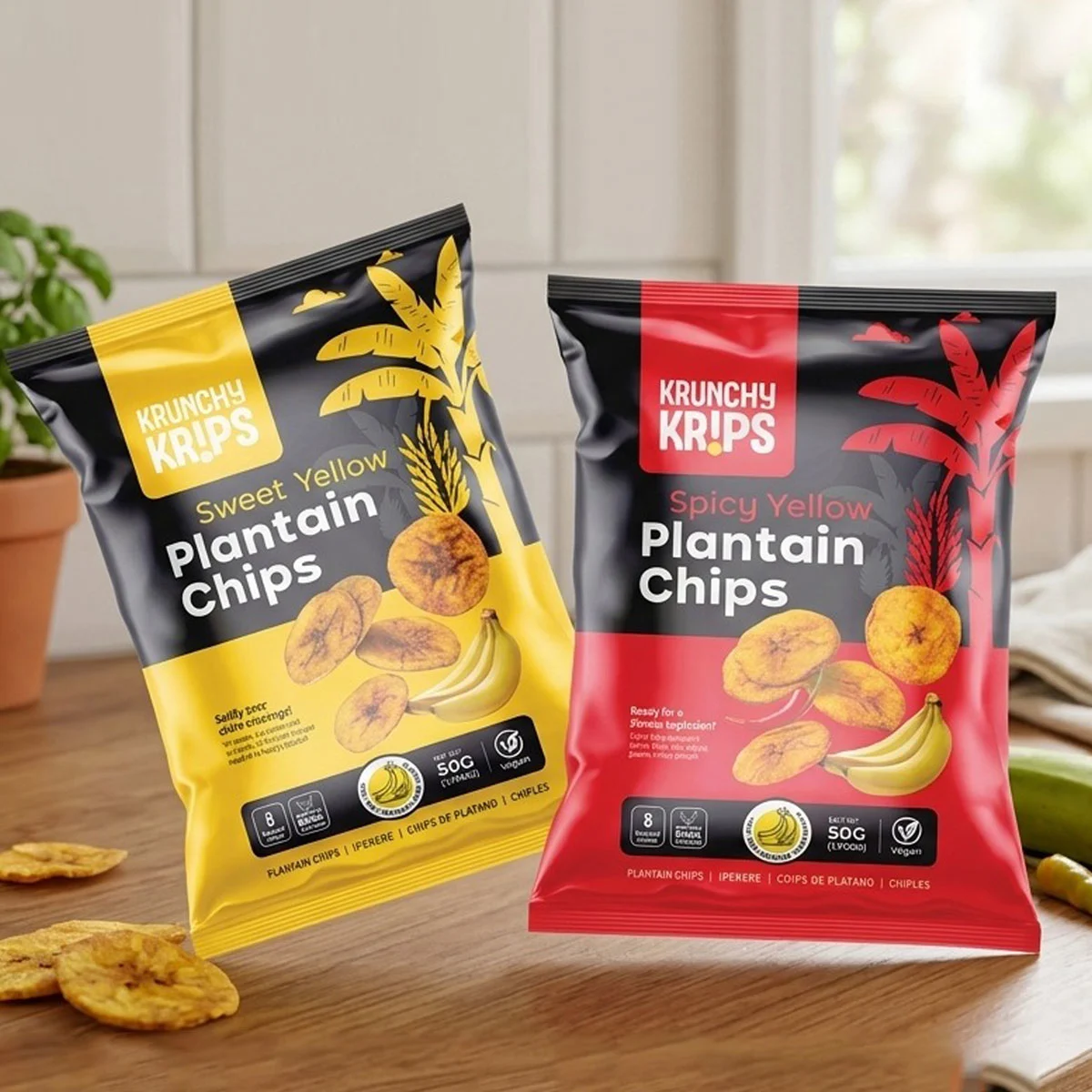 krunchy krips package design