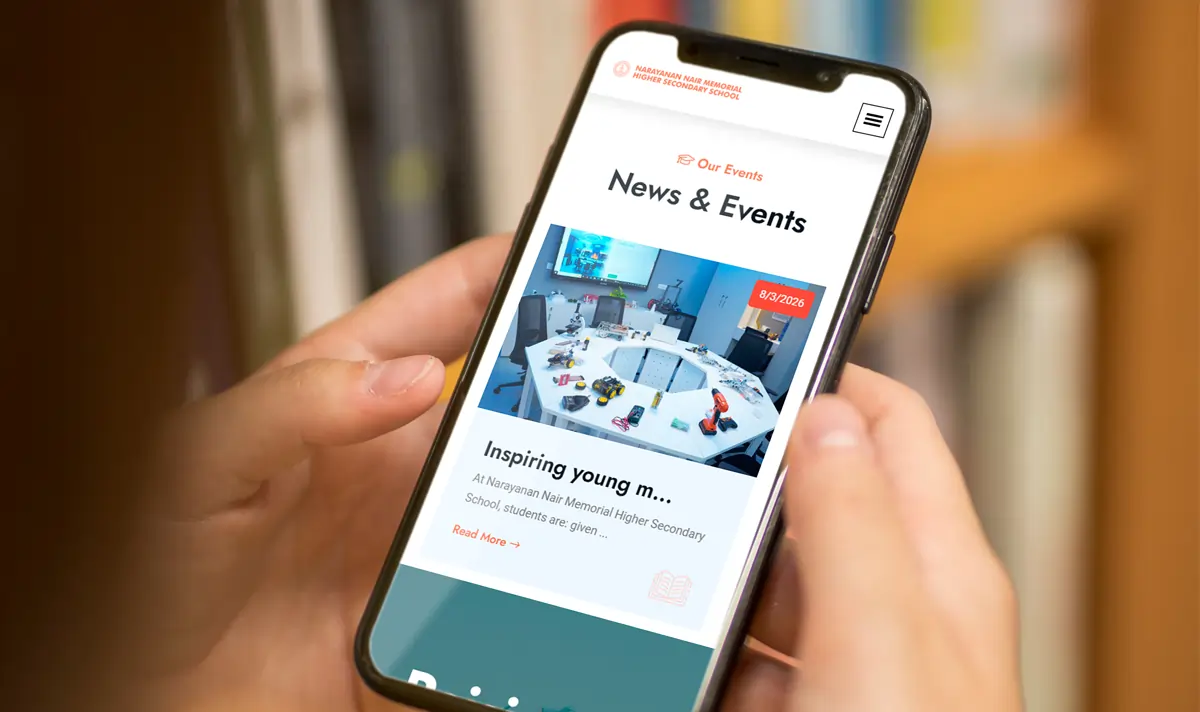 NNMHSS webiste mobile view