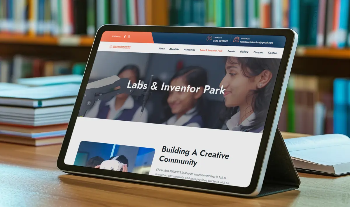 NNMHSS website tab view